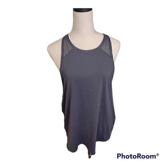 Victoria Sport Athletic Racer Tank size Large color Gray - Picture 1 of 4